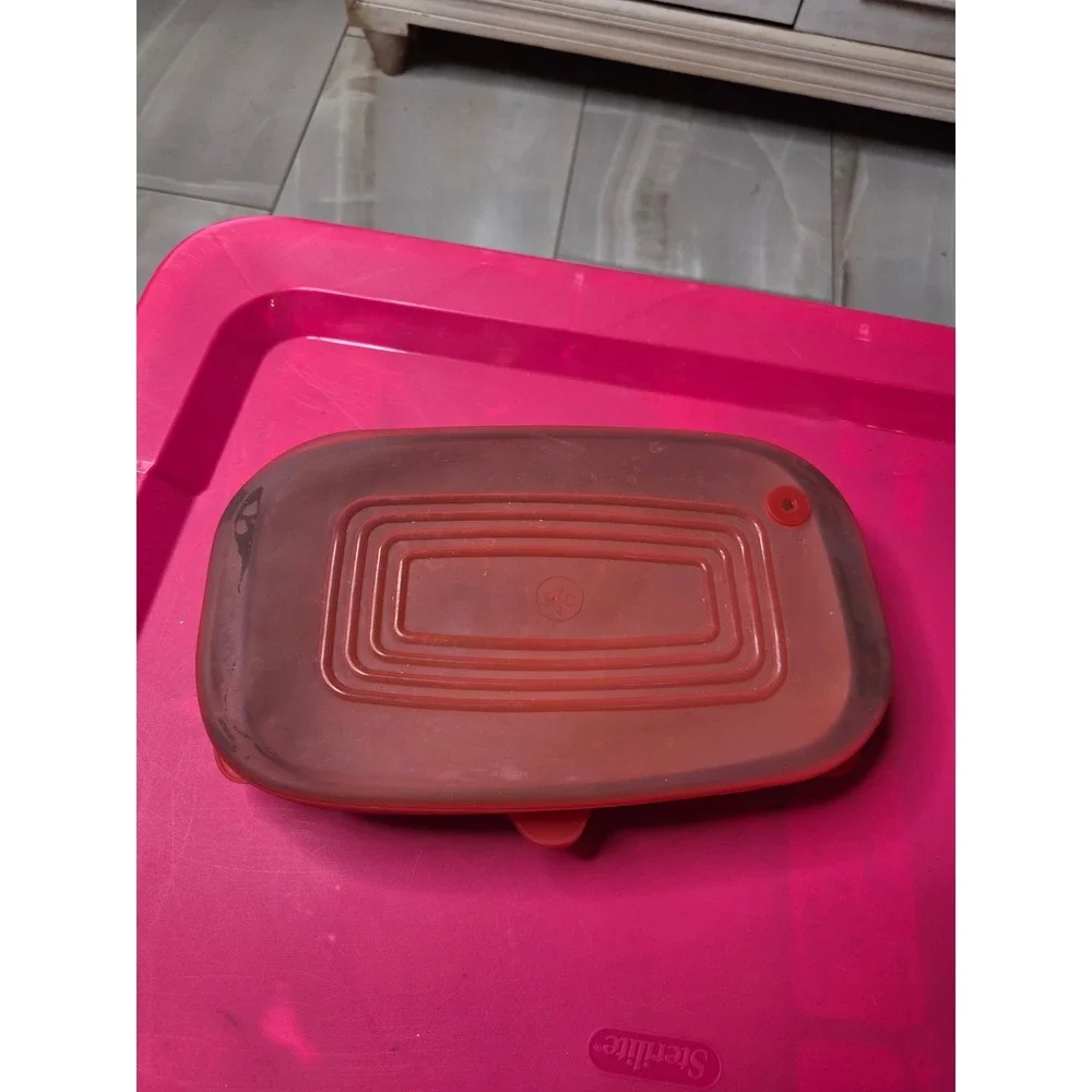Pampered Chef Stoneware Loaf‎ Pan 1164 Gray Glazed Rectangular Baker 1 Qt Lid